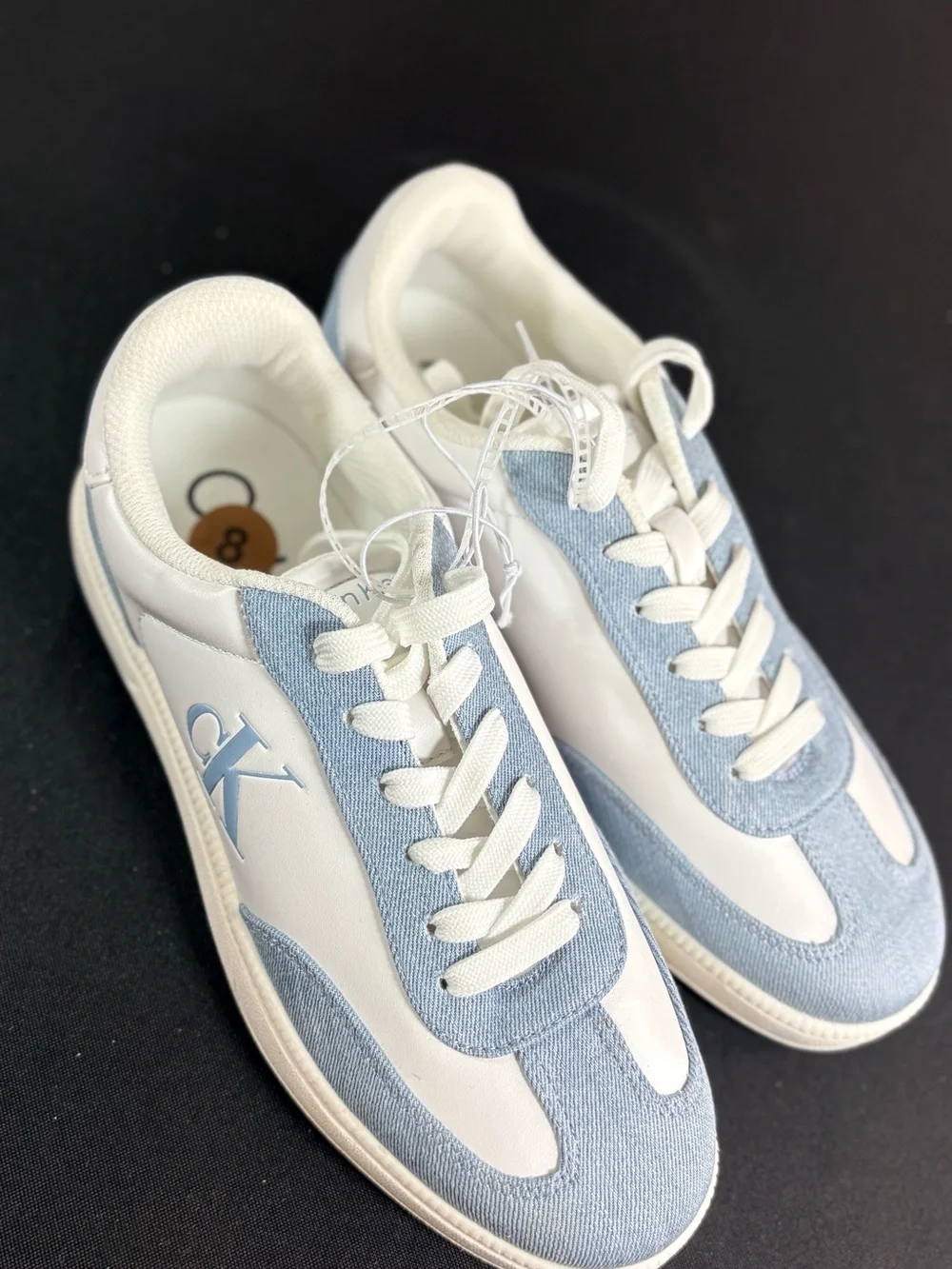 Calvin Klein women Denim Blue & White CK Accent Sneakers